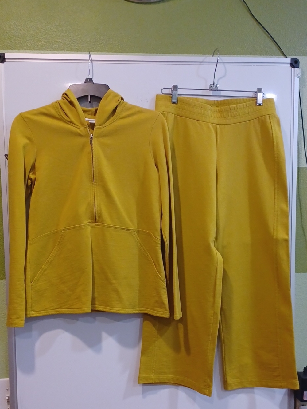 J. Jill Golden Yellow Track Pants and Hoodie Set